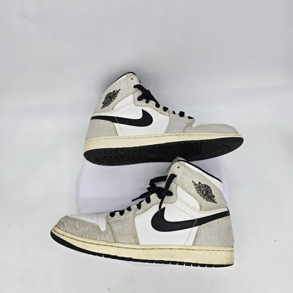 Nike Shoes Men’s 10.5 Air Jordan 1 Retro 2015 White Elephant Sneakers 839115-106
